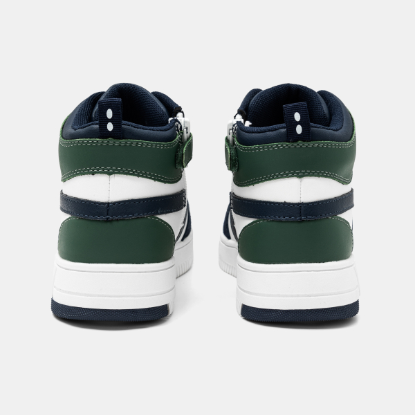 حذاء رياضي برقبة عالية للأولاد للمشي أخضر اللون